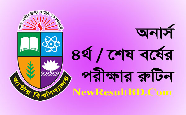 NU Honours 4th Year Exam 2021 (New) PDF Download