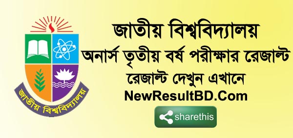 Honours 3rd Year Result 2025 [Exam 2023]
