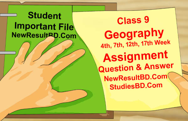 Class 9 Geography Assignment 2021