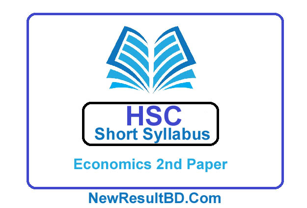 HSC Economics 2nd Paper New Short Syllabus 2021