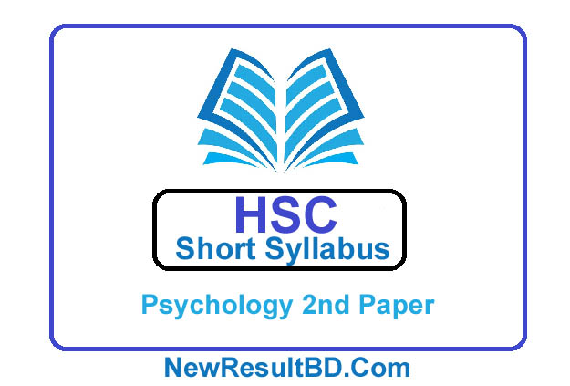 HSC Psychology 2nd Paper New Short Syllabus 2021 HSC Psychology 2nd Paper New Short Syllabus 2021