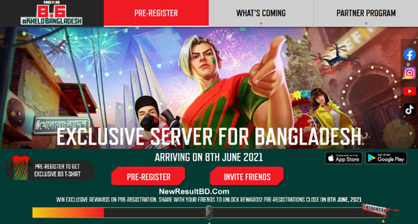 Garena Free Fire Bangladesh Server Lunching Date With Pre Registration & Cancellation