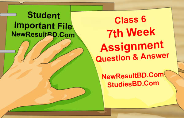 7th Week Assignment Class 6 7th Week Assignment Class 6