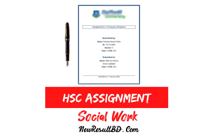 HSC Social Work Assignment 2021 & 2022