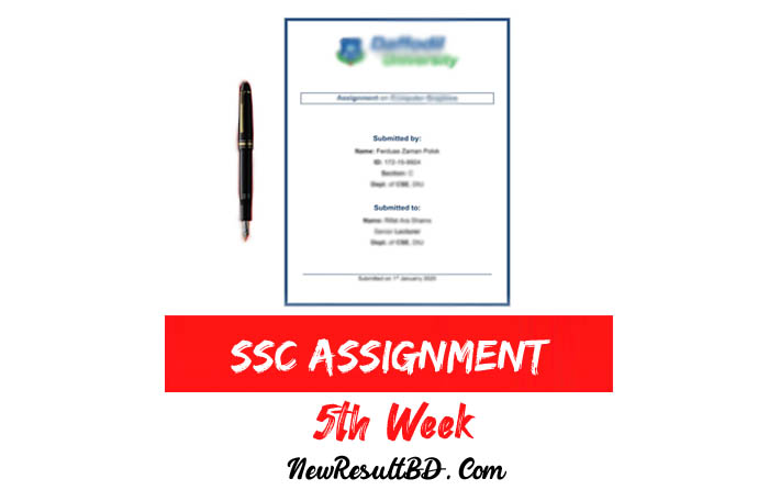 SSC 5th Week Assignment 2021 & 2022
