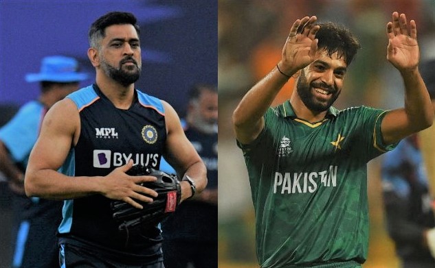 Dhoni has gifted his jersey to Haris Rauf Dhoni has gifted his jersey to Haris Rauf