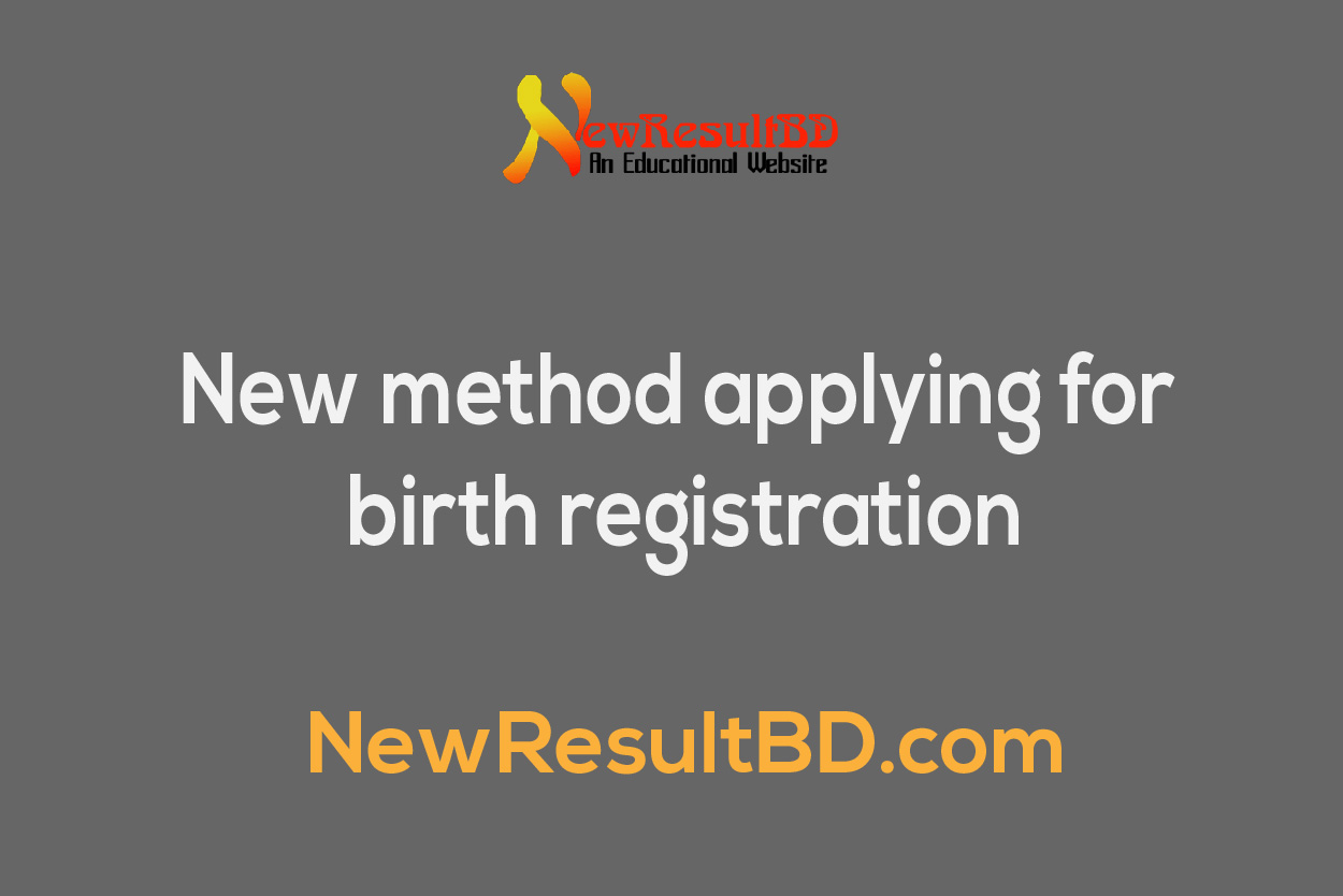 Birth certificate registration