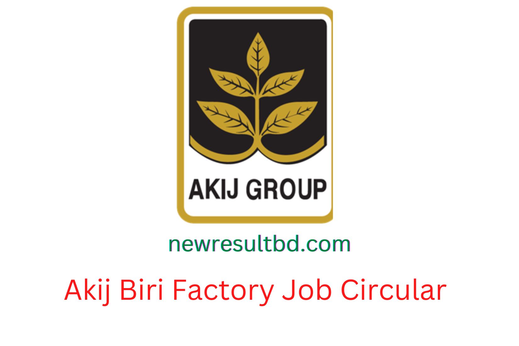 Akij Biri Factory Job Circular 2022 Transport Officer Job