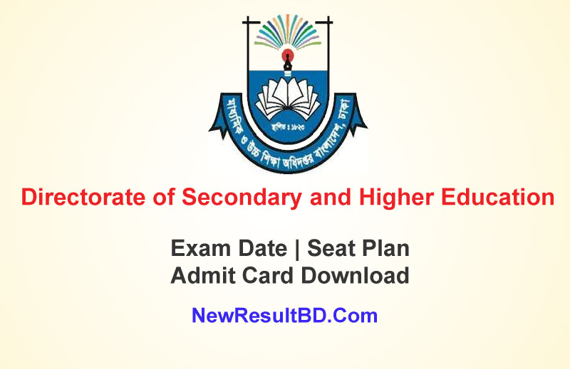 DSHE Admit Card, Exam Date & Seat Plan 2026 – dshe.gov.bd