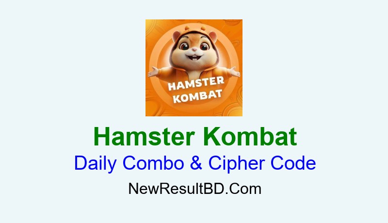 Hamster Kombat Daily Combo & Cipher Code Hamster Kombat Daily Combo & Cipher Code